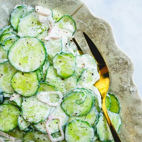Cucumber Salad with Sour Cream 030