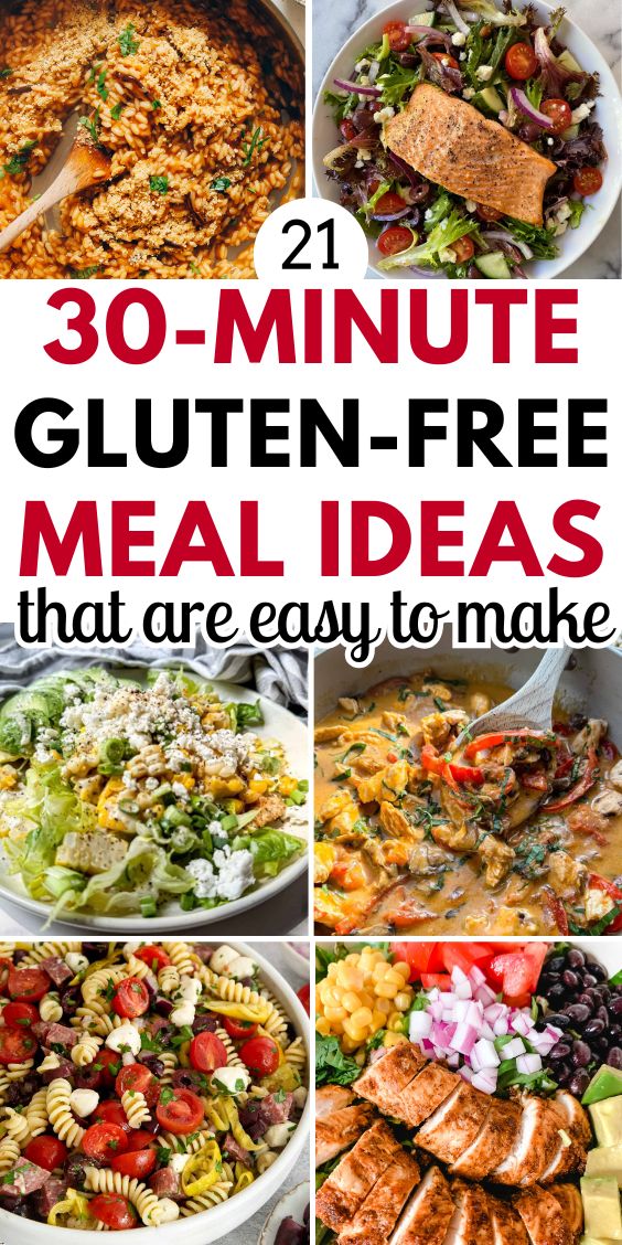 Easy GLUTEN FREE 30 Minute Meals