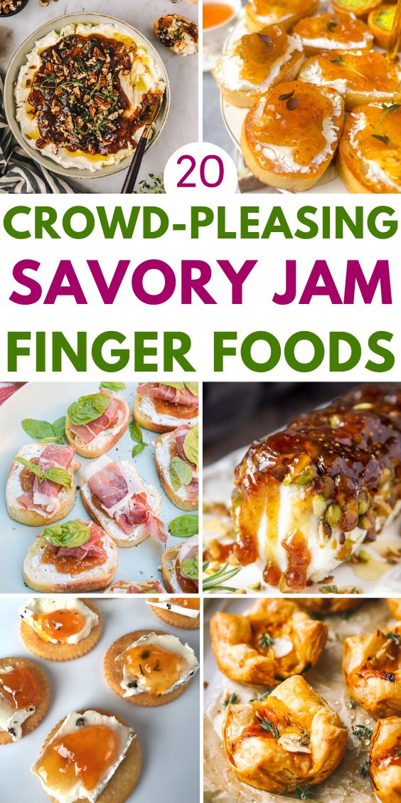 Easy appetizers with jam