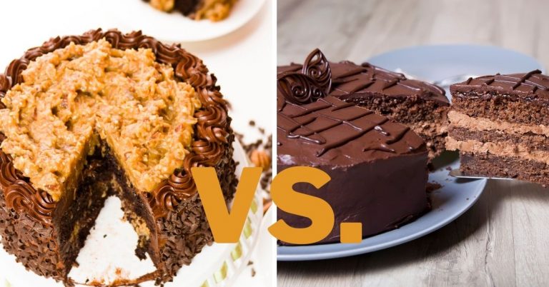 German Chocolate Cake Vs Chocolate Cake