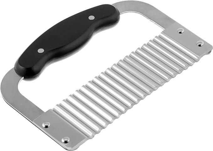 HIC Kitchen Crinkle Cut Wave Slicer French Fry Vegetable