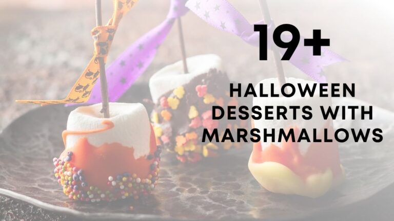 Spooky Halloween Desserts With Marshmallows