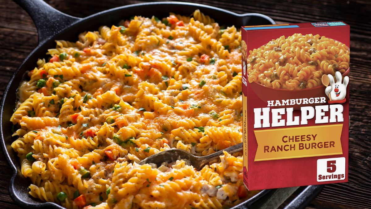 Hamburger Helper Cheesy Ranch Burger