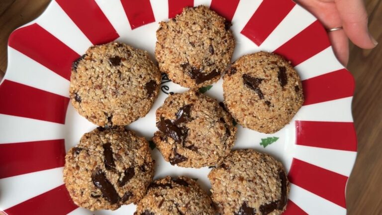 Healthy Almond Chocolate Chip Cookies Recipe