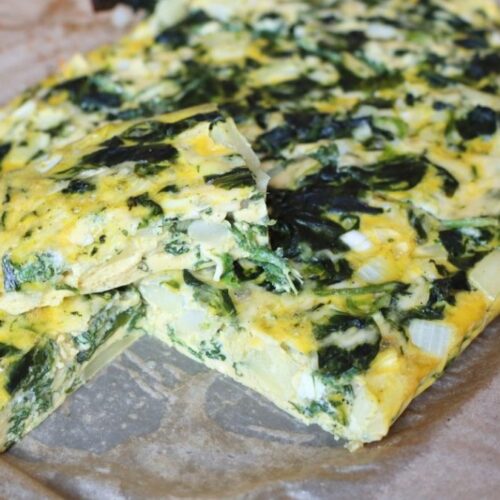 Healthy High-Protein Crustless Spinach Quiche