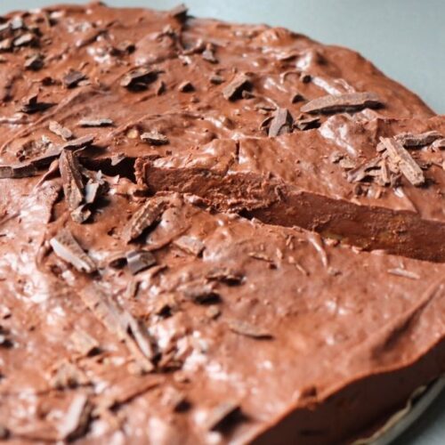 Healthy No Bake 2 Ingredient Chocolate Cake Recipe simple