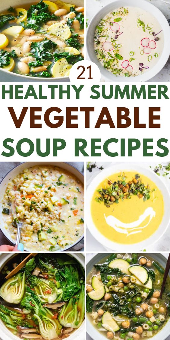 Healthy Summer Vegetable soup recipes 1