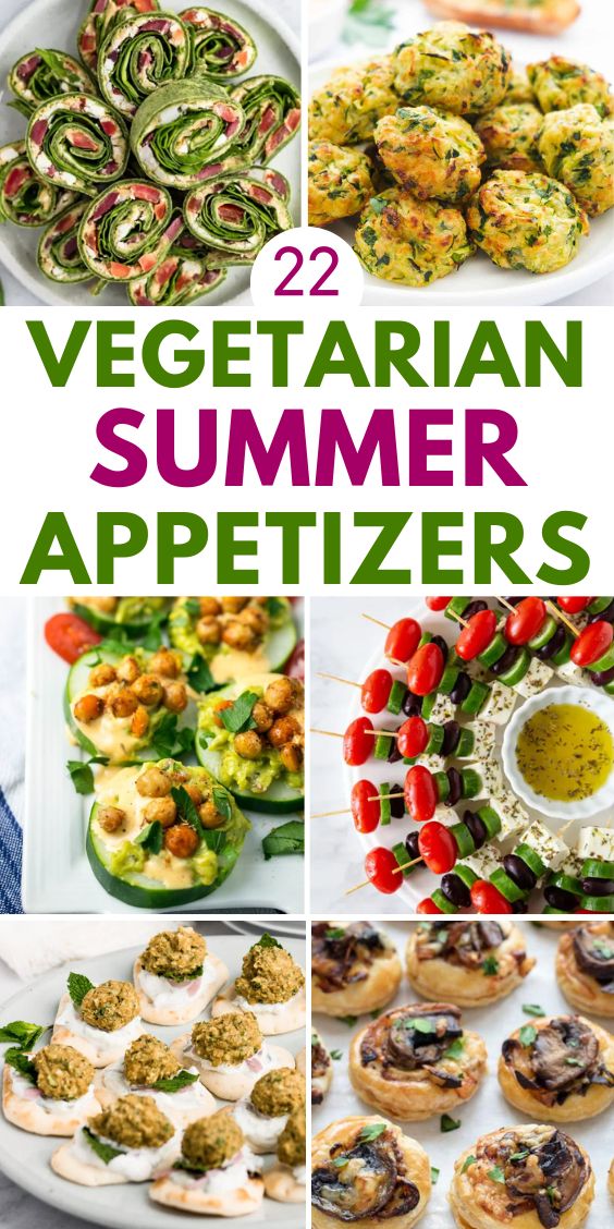 Healthy Vegetarian appetizer recipes