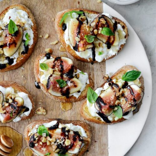 Honey Balsamic Fig and Burrata Crostini l SimplyScratch 22 700x1049 1