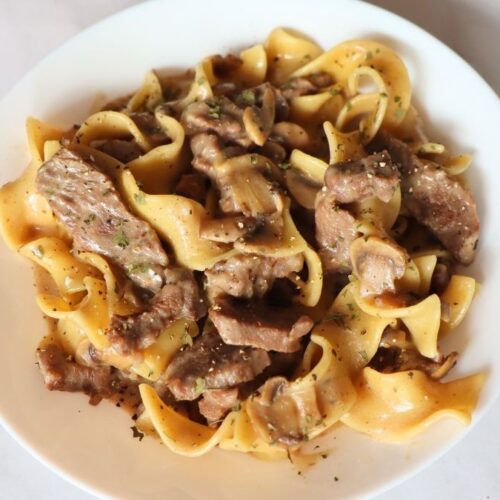 Instant Pot Beef Stroganoff