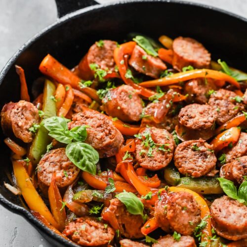 Italian Sausage Onions and Peppers Skillet Primavera Kitchen 2