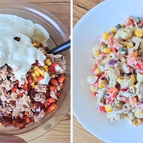 No Mayo Tuna Pasta Salad Recipe