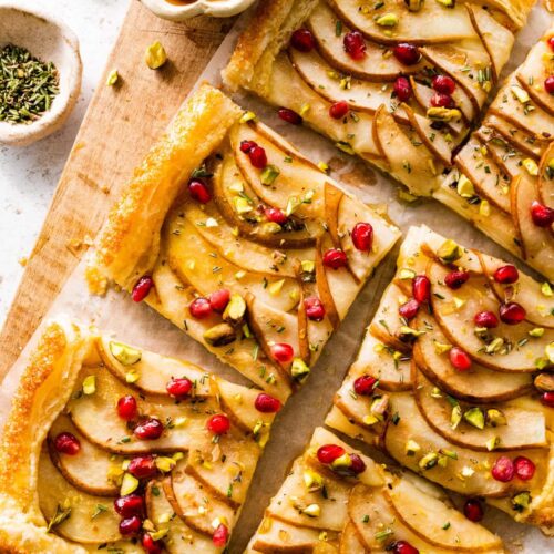 Pear Brie Puff Pastry Tart 11 scaled 1