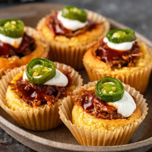 Pulled Pork Stuffed Cornbread Muffins 7 scaled 1