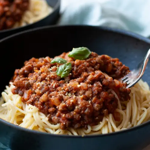Simple Vegan Lentil Bolognese9 scaled 1