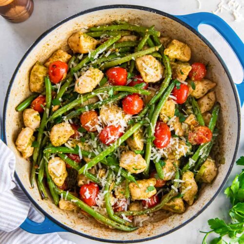 Skillet Pesto Chicken Vegetables 1200x1600 30