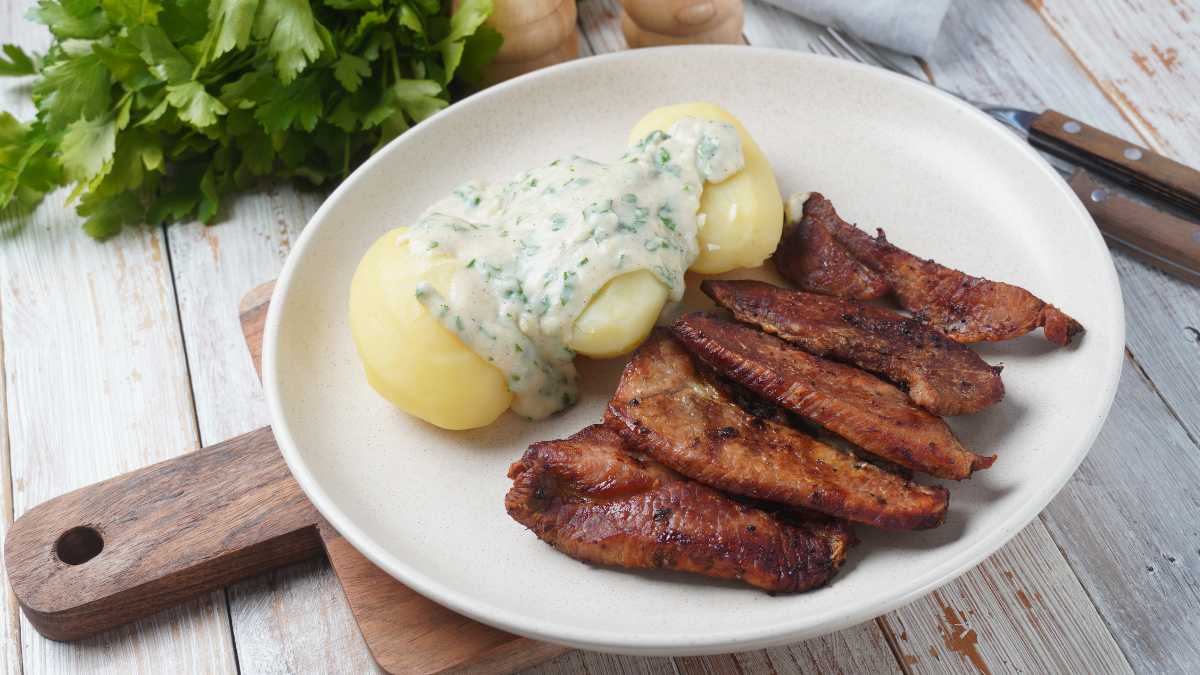 Stegt flaesk is danish national dish
