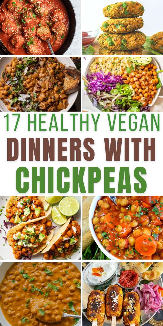 Vegan Dinners With Chickpeas