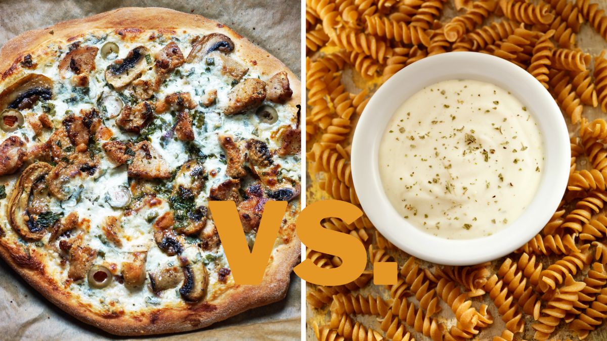 White Pizza Sauce vs. Alfredo