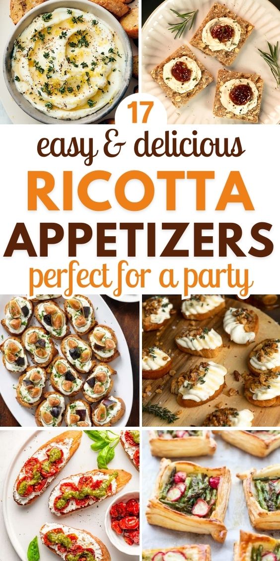 appetizers for party with ricotta cheese