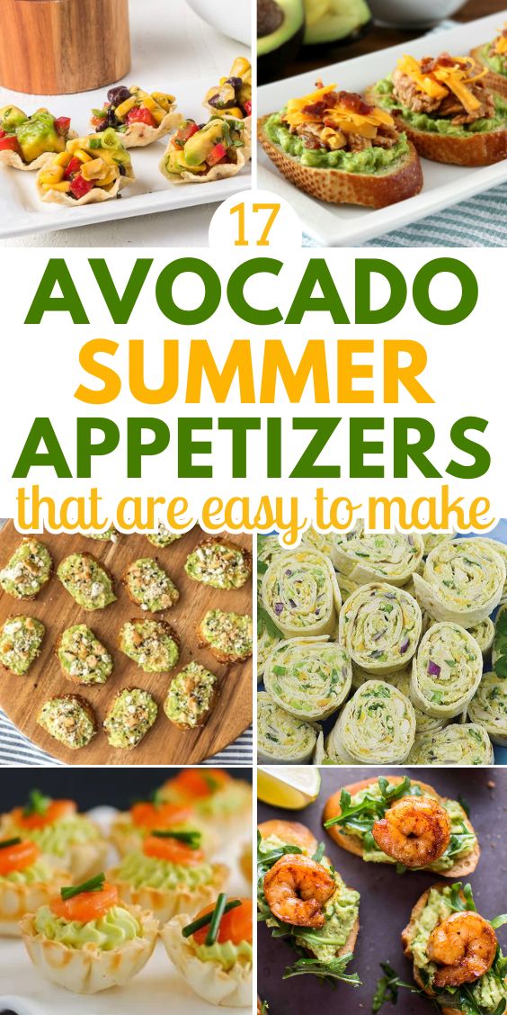 avocado appetizers for summer