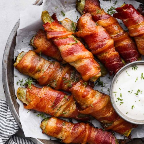 bacon wrapped pickles 1