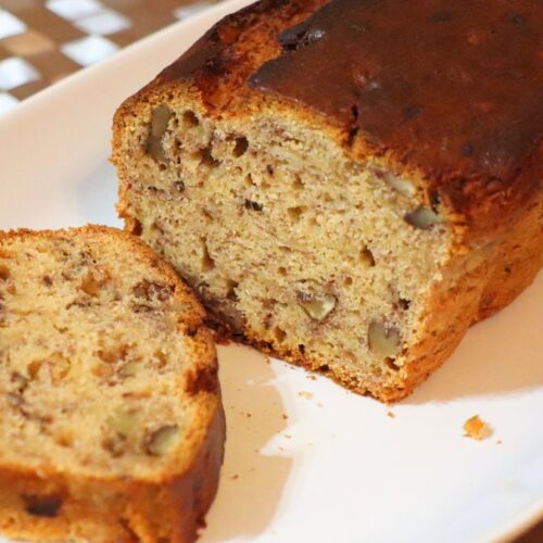 banana bread with walnuts