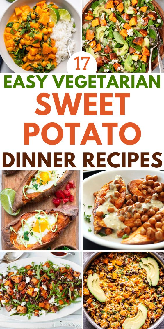 best Vegetarian Recipes With sweet potatoes