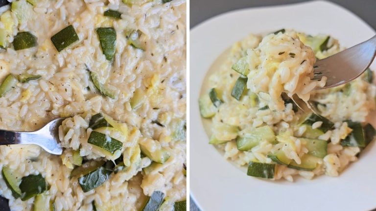 Cheesy Zucchini Risotto Recipe