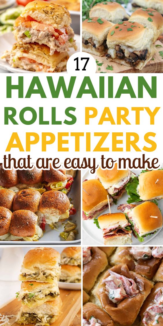 easy appetizers for a party hawaiian rolls