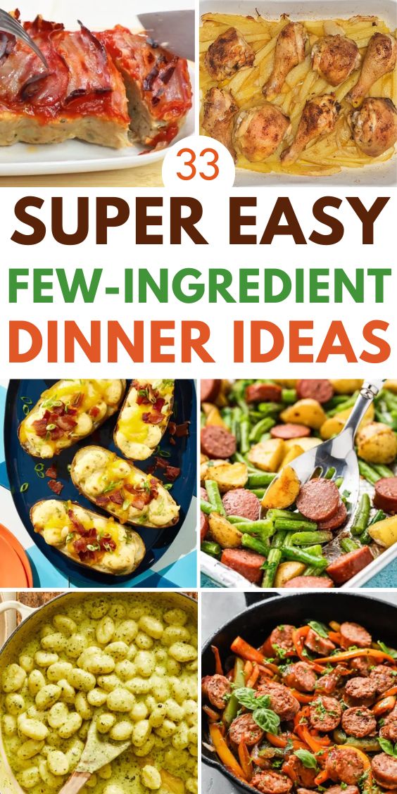 easy dinner ideas with few ingredients
