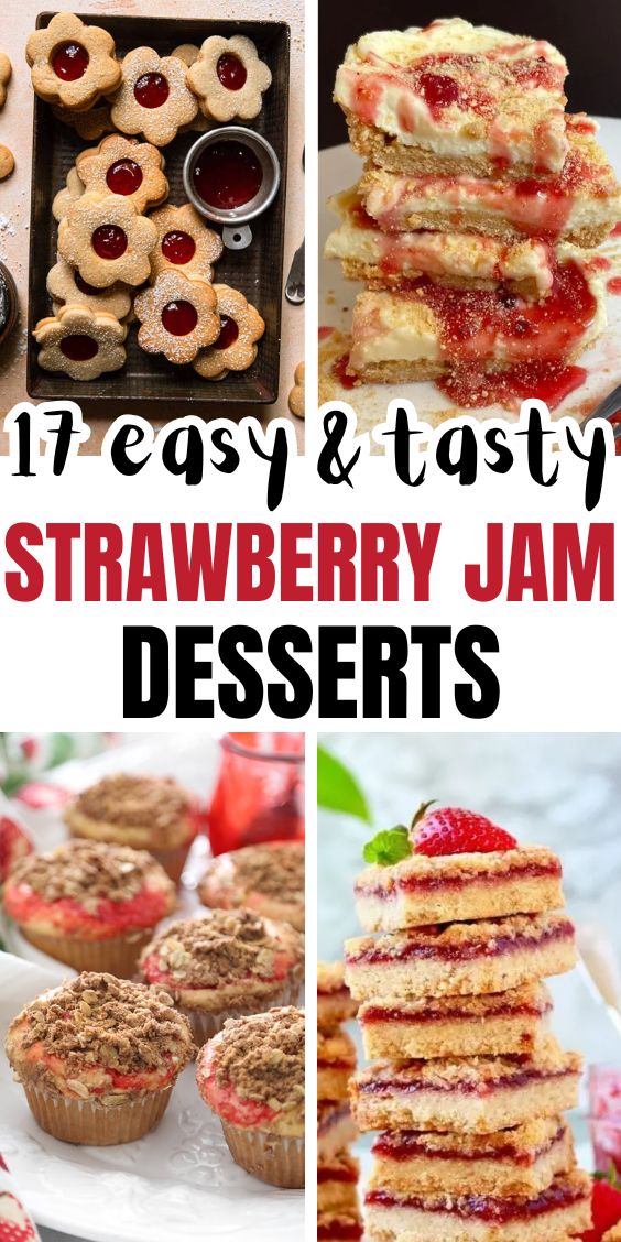 easy strawberry jam desserts