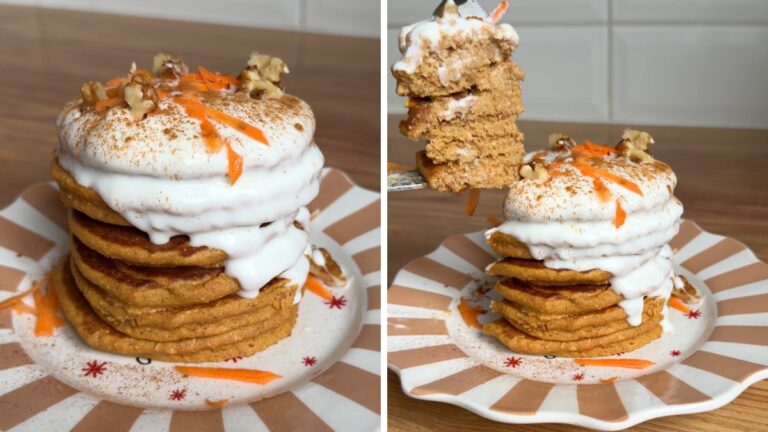 Healthy Carrot Cake Pancakes Recipe