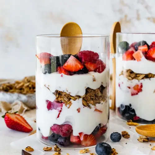 fruit and yogurt parfait hero cropped