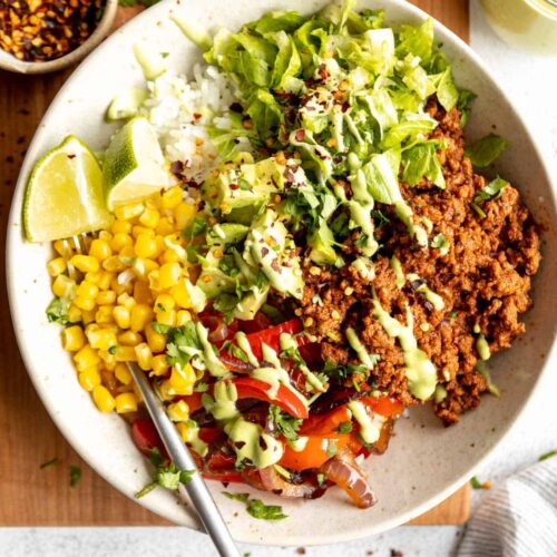 ground beef taco bowls