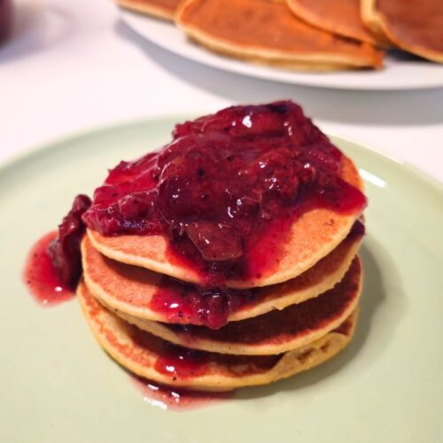 healthy breakfast banana oat pancakes recipe