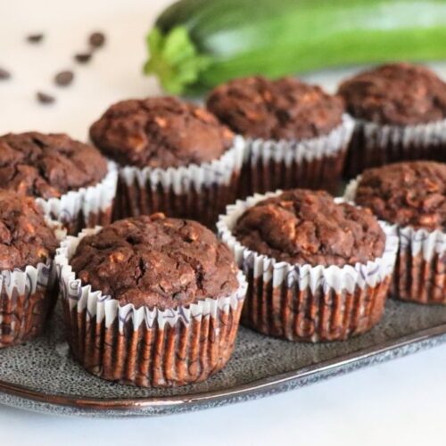 healthy chocolate zucchini muffins recipe
