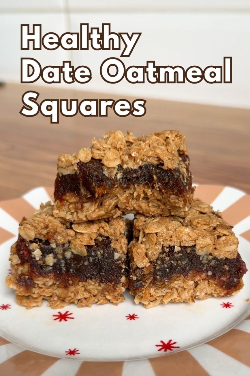 healthy date oatmeal squares recipe easy