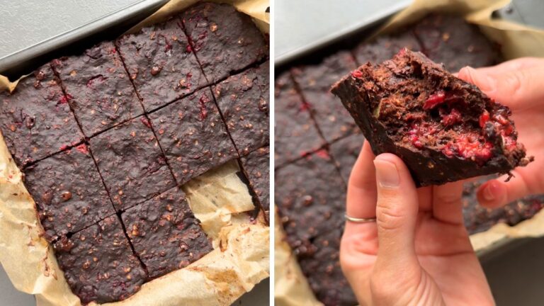 Decadent Healthy Raspberry Brownies Recipe