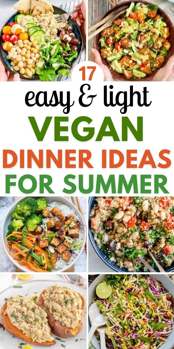 light summer vegan dinner recipes