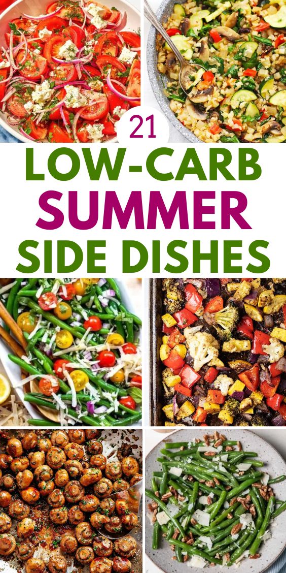 low carb Healthy Summer side dishes