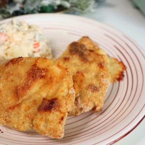 oven fried turkey cutlets with ham and cheese