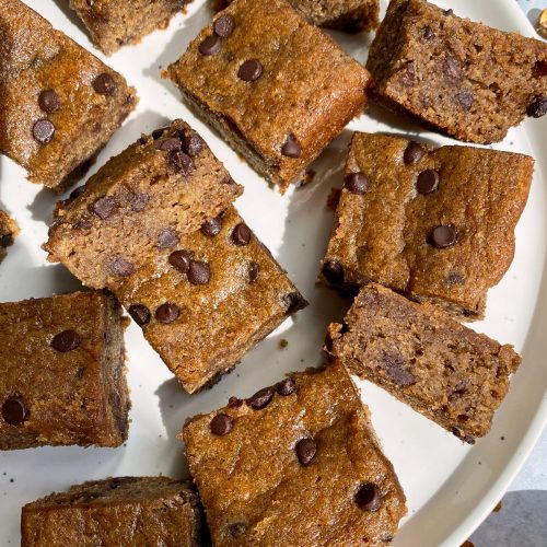 paleo banana blondies
