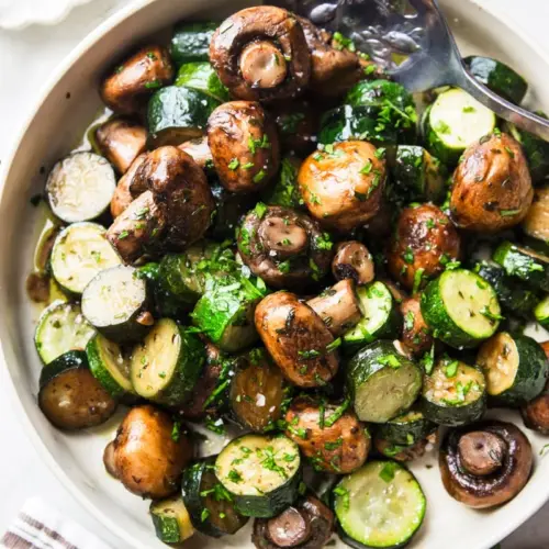 pan sauteed zucchini and mushrooms 8067