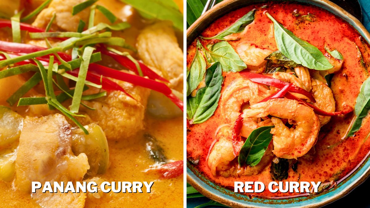panang curry is thicker than red curry