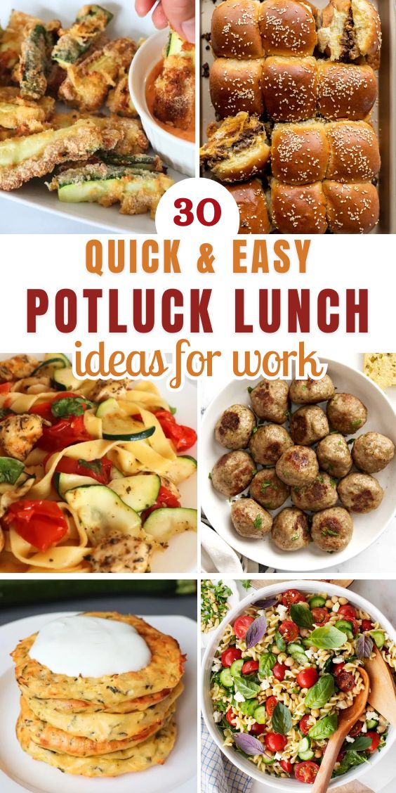 quick and easy potluck dishes for work
