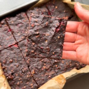 raspberry brownies