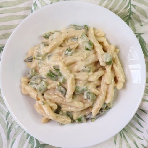CREAMY ASPARAGUS PASTA RECIPE QUICY AND EASY