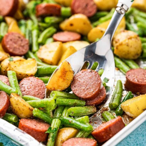 sausage potatoes and green beans 21 1