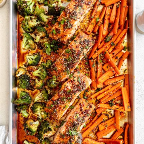 sheet pan salmon